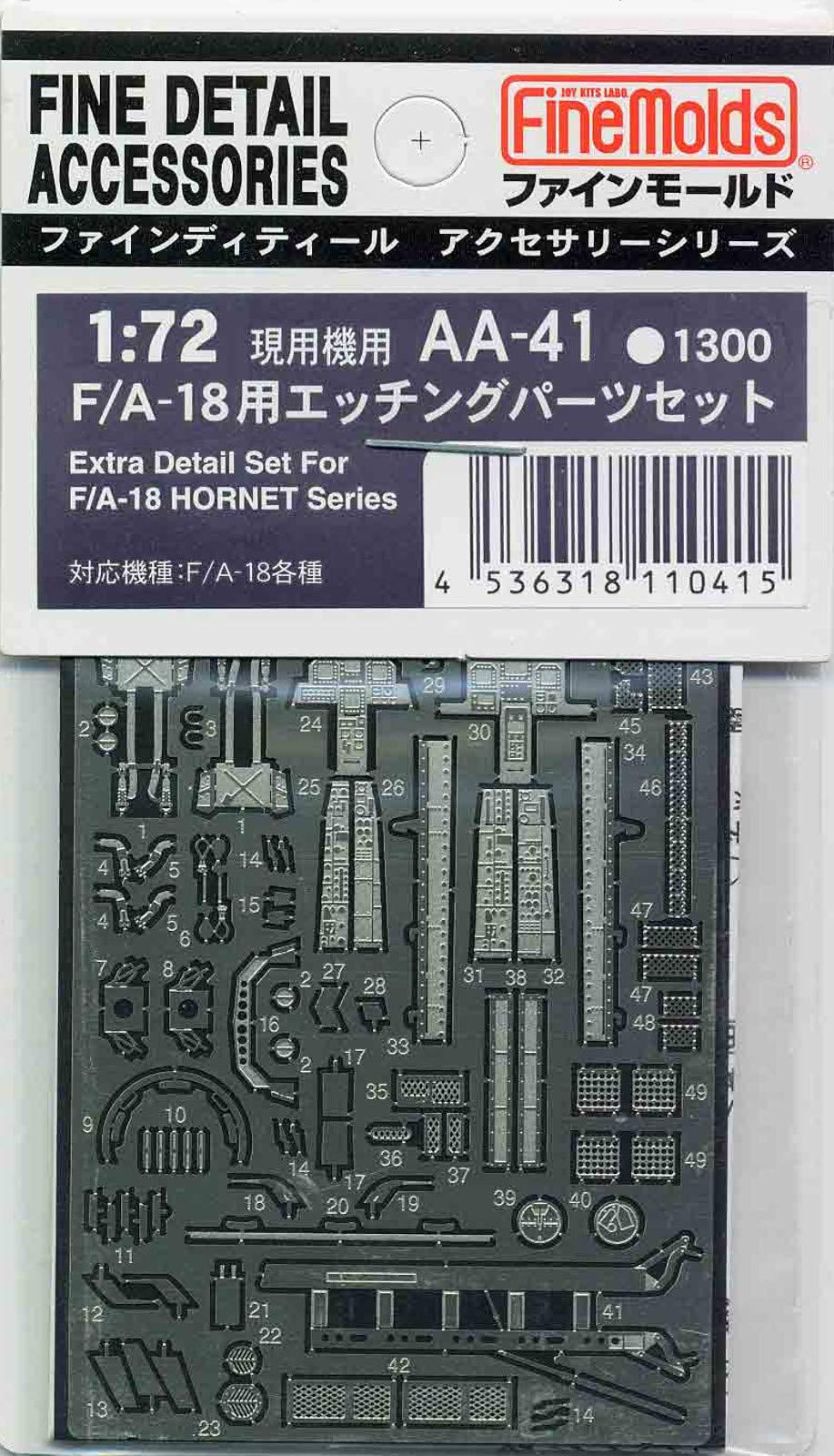 FineMolds 1/72 F/A-18 Etched Parts Set for Model Kits