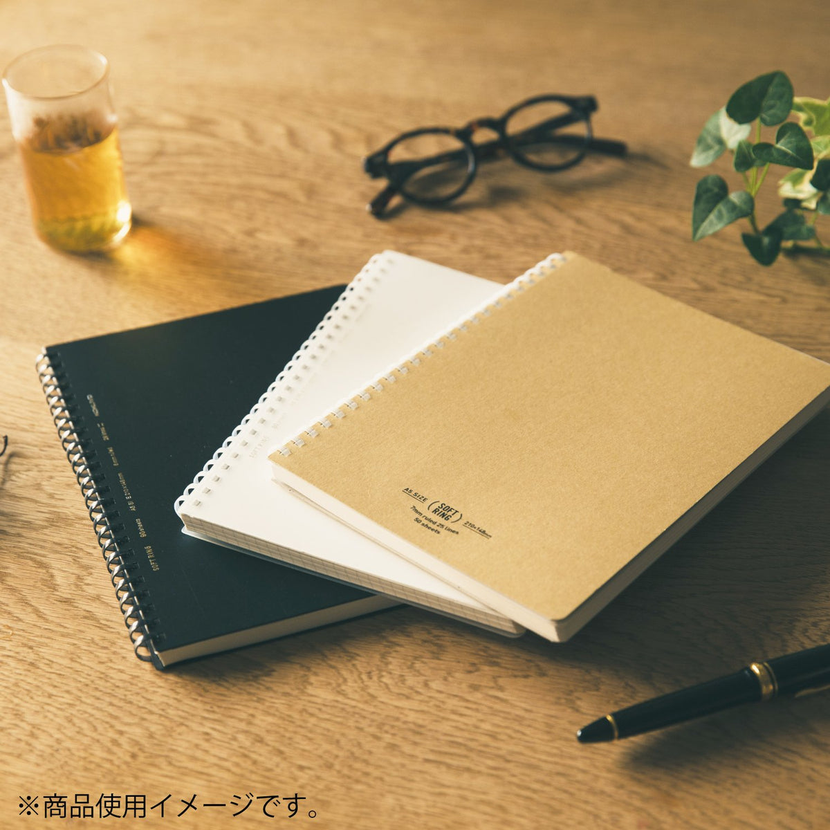KOKUYO Soft Ring Notebook Clear 80 Sheets Semi B5 B Rule