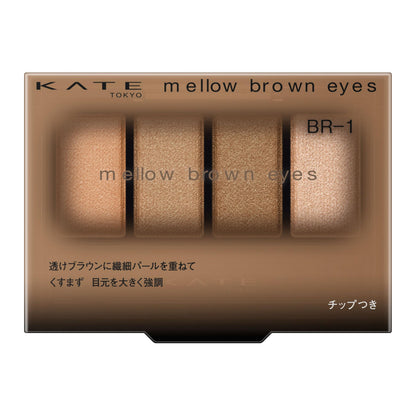 KATE Mellow Brown Eyes BR-1 Eyeshadow Palette for Natural Looks