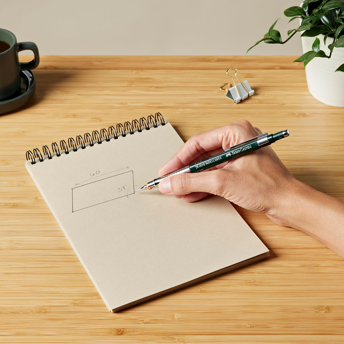 Faber-Castell TK-FINE Vario L 0.9mm Precision Mechanical Pencil