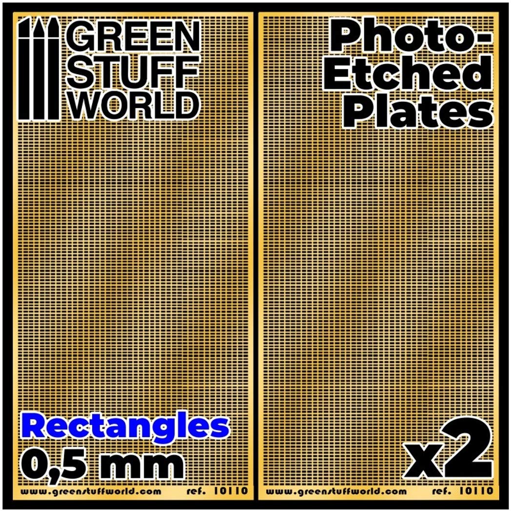 Green Stuff World Etching Mesh Plate 0.5mm for Scale Models