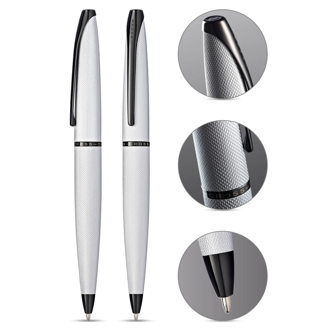 Cross ATX Ballpoint Pen in Brushed Chrome Finish