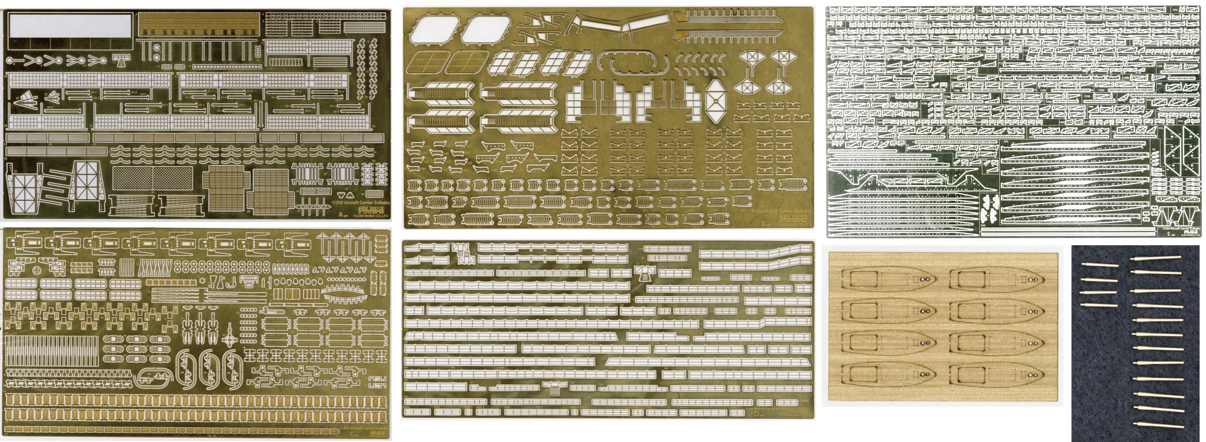 FUJIMI 1/350 Scale Model Set for Japanese Aircraft Carrier Zuikaku with Etched Parts