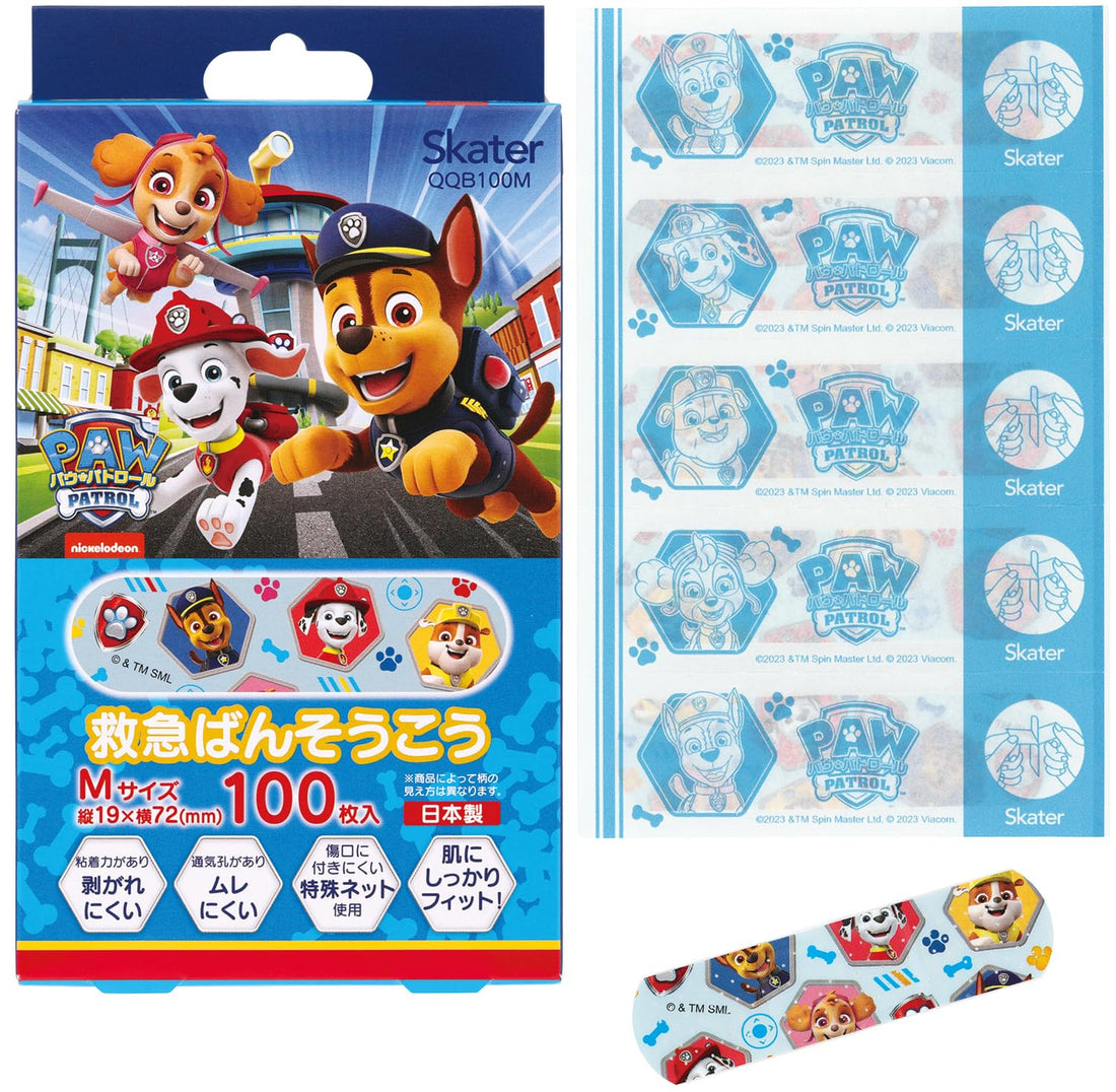 Skater Band-Aids M Size 100 Count Made in Japan