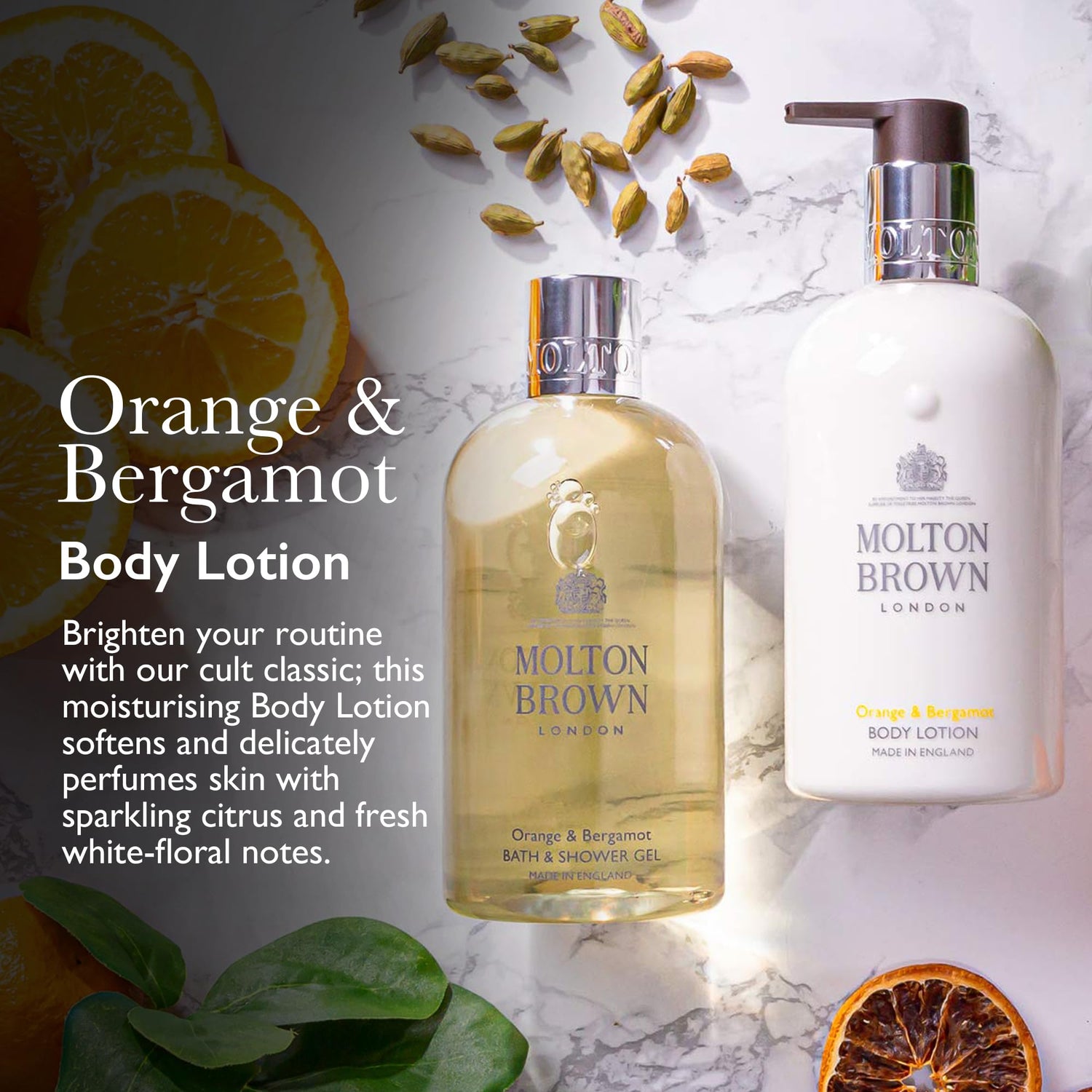 MOLTON BROWN Orange &amp; Bergamot Body Lotion 300ml Hydrating Moisturizer