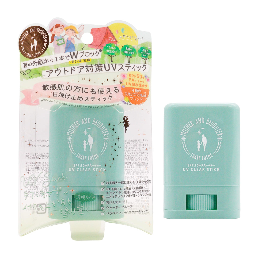 MOTHER AND DAUGHTER Clear UV Stick EX Herb SPF50+ 15g