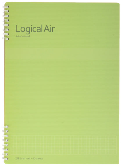 Nakabayashi Logical Air W Ring Notebook A4 Graph 5mm