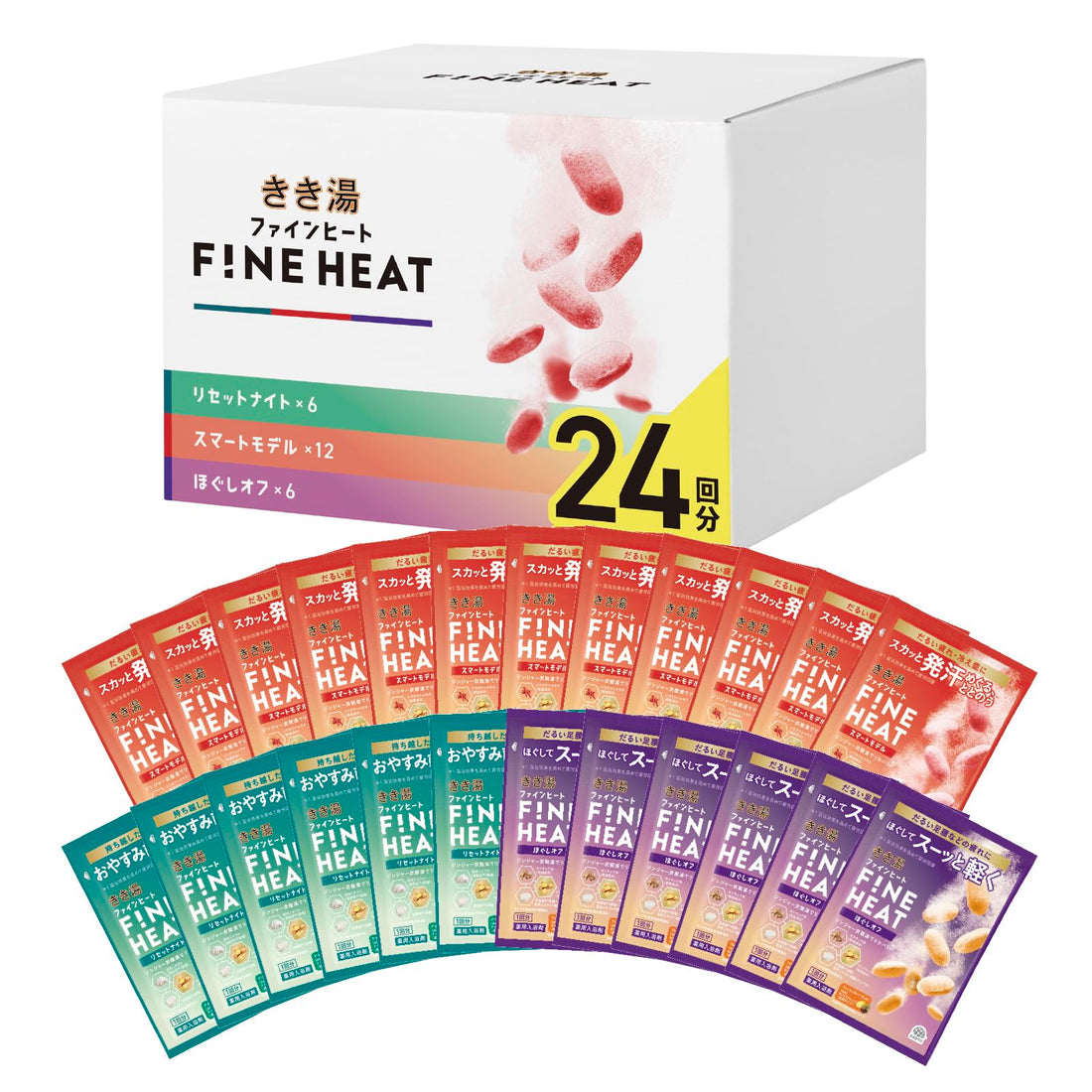 Kikiyu Fine Heat Bath Additive Assorted Pack 24 Sachets