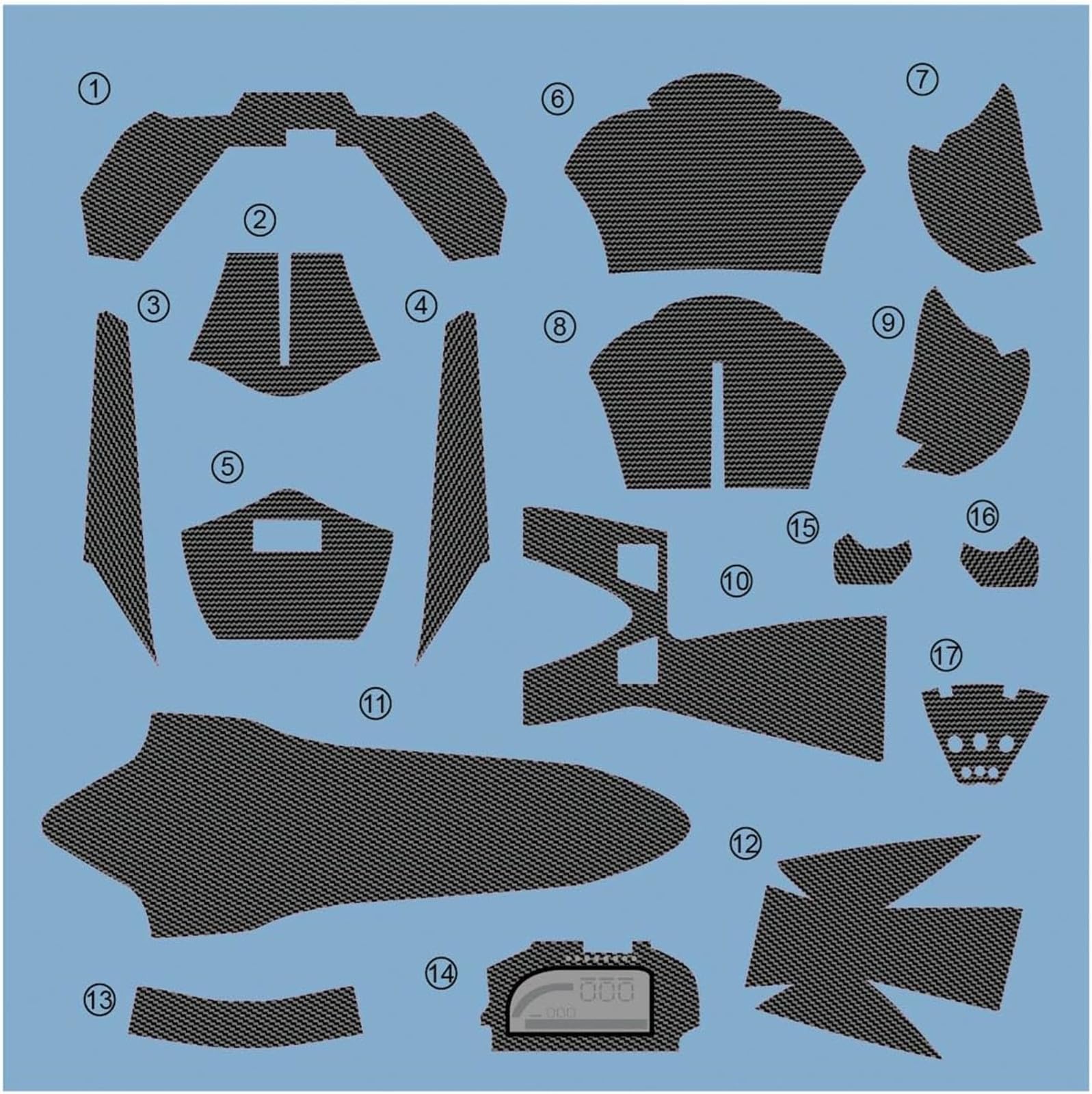 PLATZ 1/12 Yamaha YZR-M1 2007 Detail Upgrade Parts for Model Kits