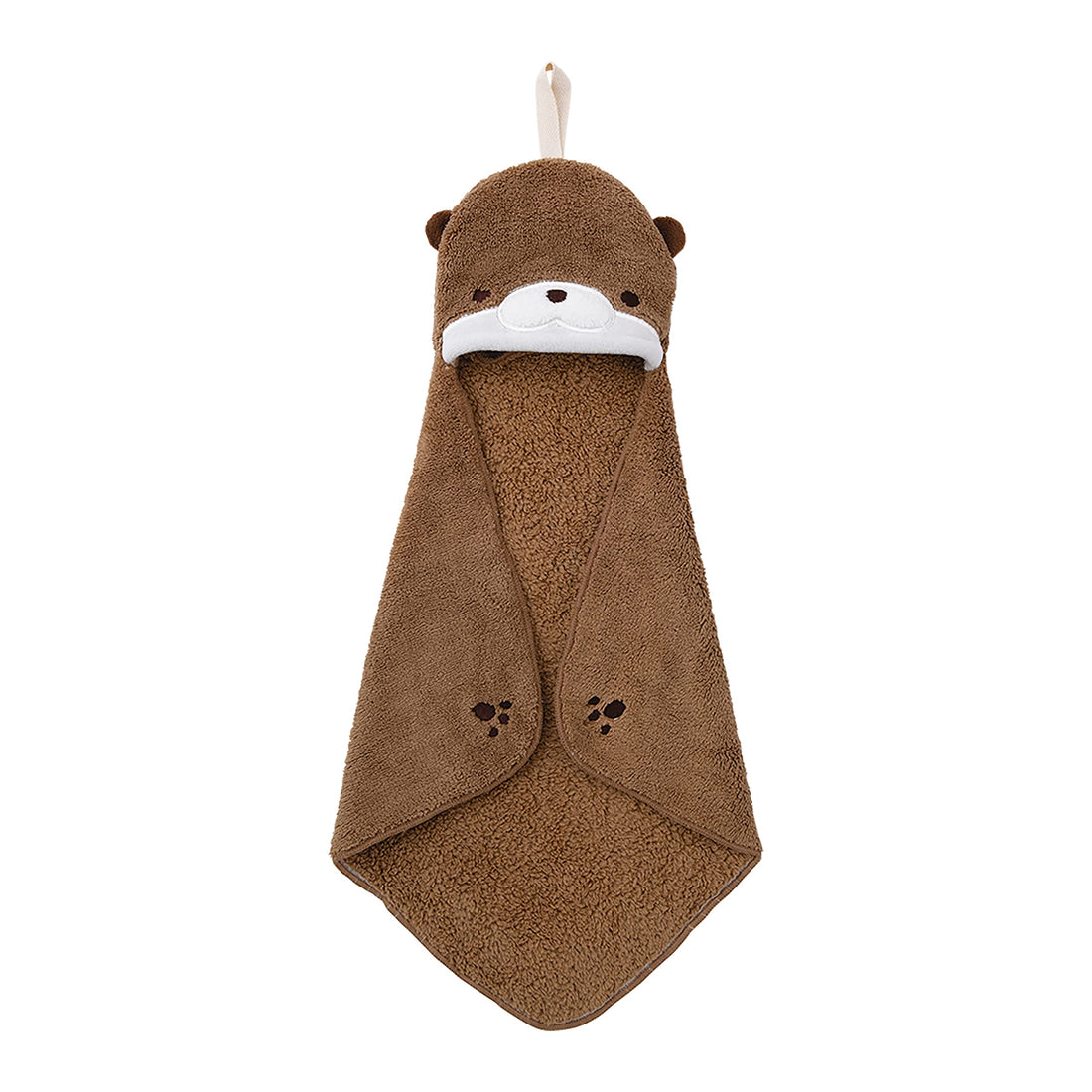 LIV HEART Pocket Towel Animal Otter Soft and Quick-Drying 30cm