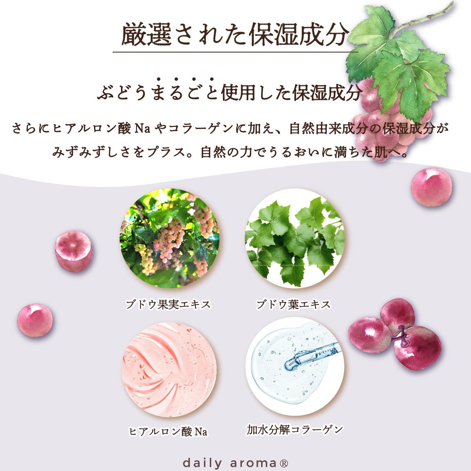 Daily Aroma Face Mask with Grape Fragrance by Daily Aroma