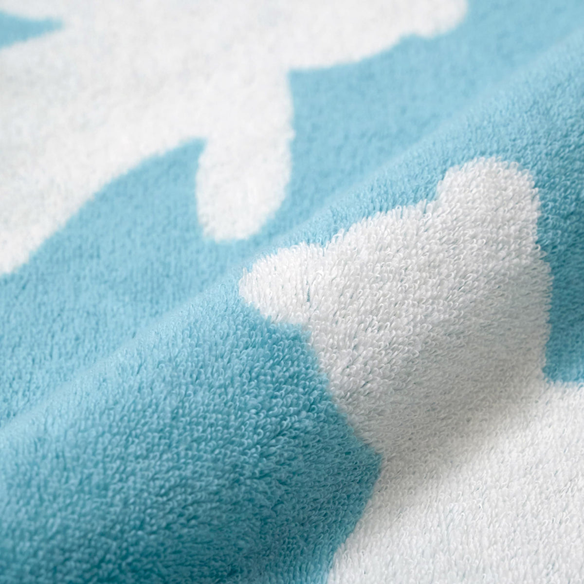 Nishikawa Face Towel 34X75cm Made with Soft Cotton Blue
