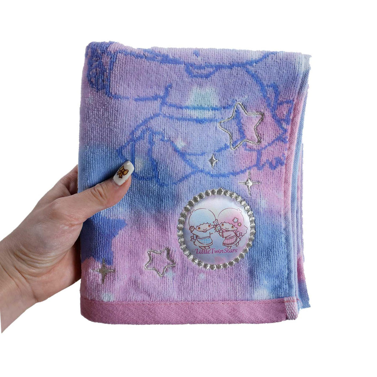 Marushin Face Towel Little Twin Stars 100% Cotton Anti-Bacterial Gift