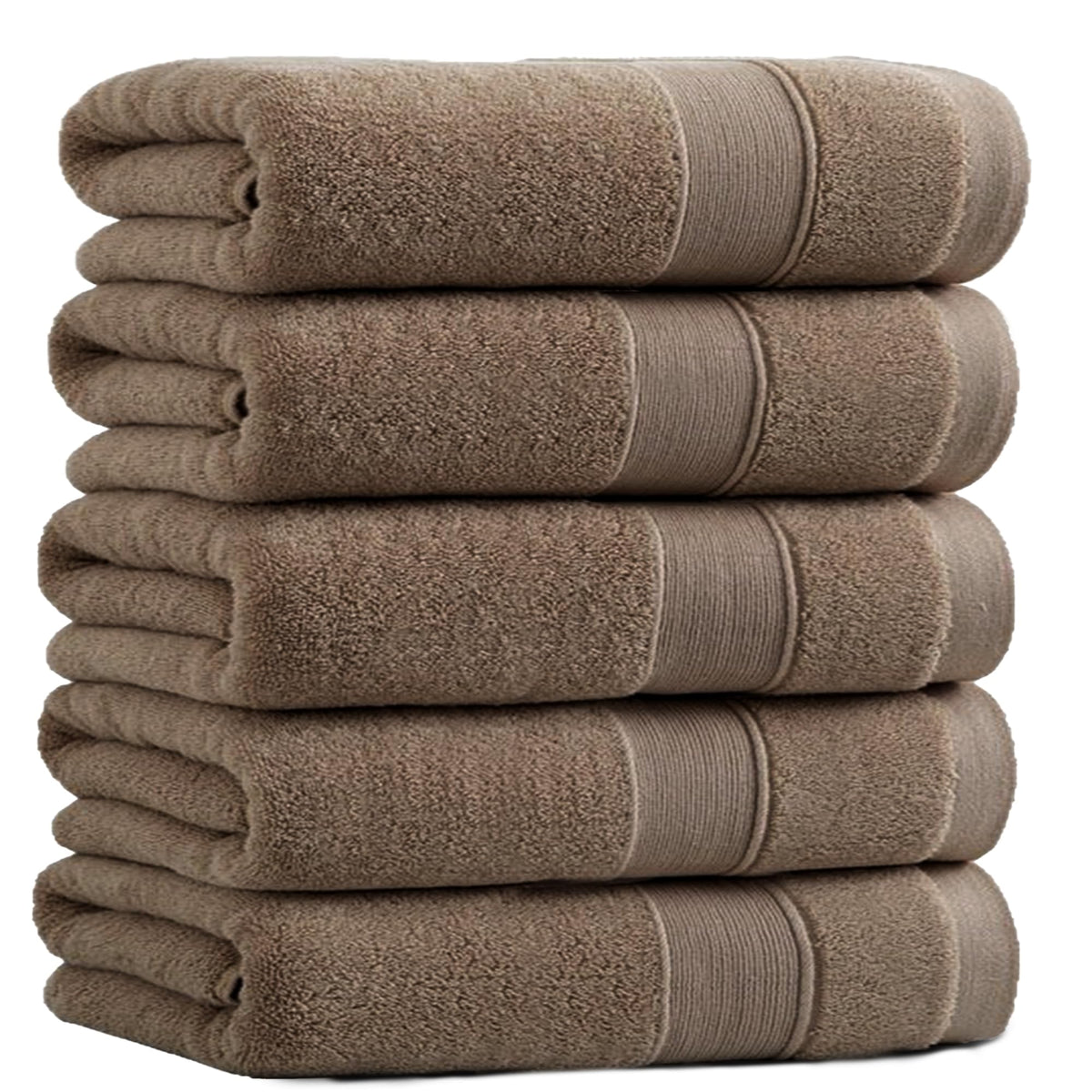 HOSUR Face Towels Set of 5 Thick and Plush Quick-Dry Cotton Towels