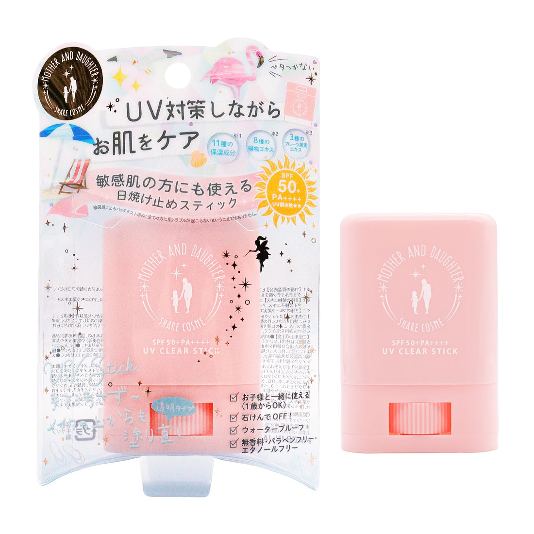 MOTHER AND DAUGHTER Clear UV Stick EX SPF50+ PA++++ 15g