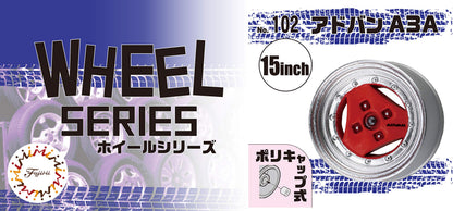 FUJIMI 1/24 Scale Model Wheel Series No.102 ADVAN A3A 15 Inch Parts