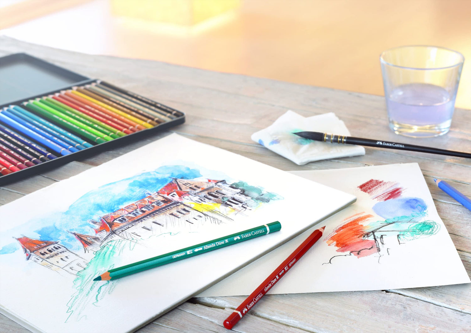 Faber-Castell Albrecht Dürer Watercolor Pencils Set of 60 in Tin
