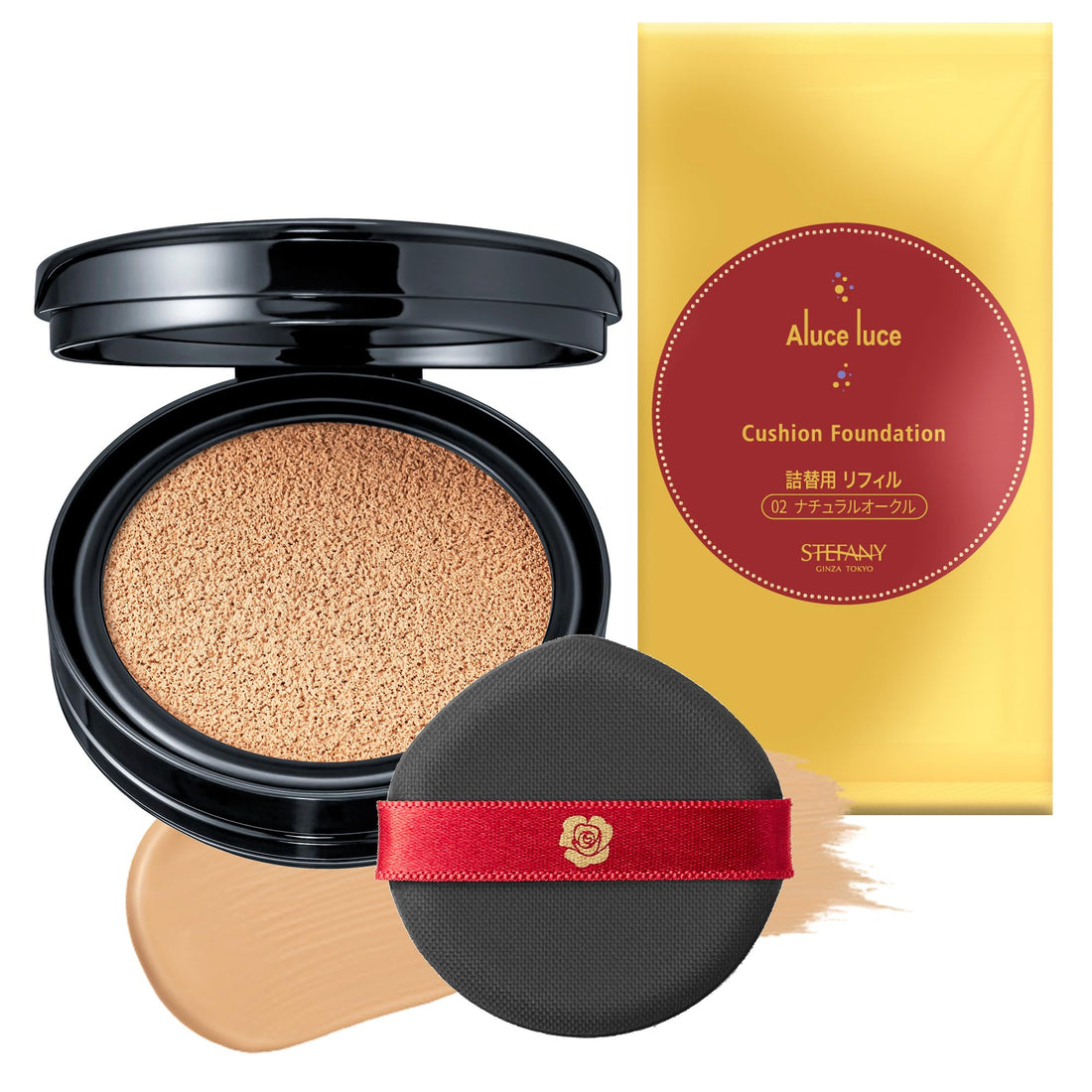 Ginzasutefaniikeshouhin Aluce Plus Cushion Foundation with Puff