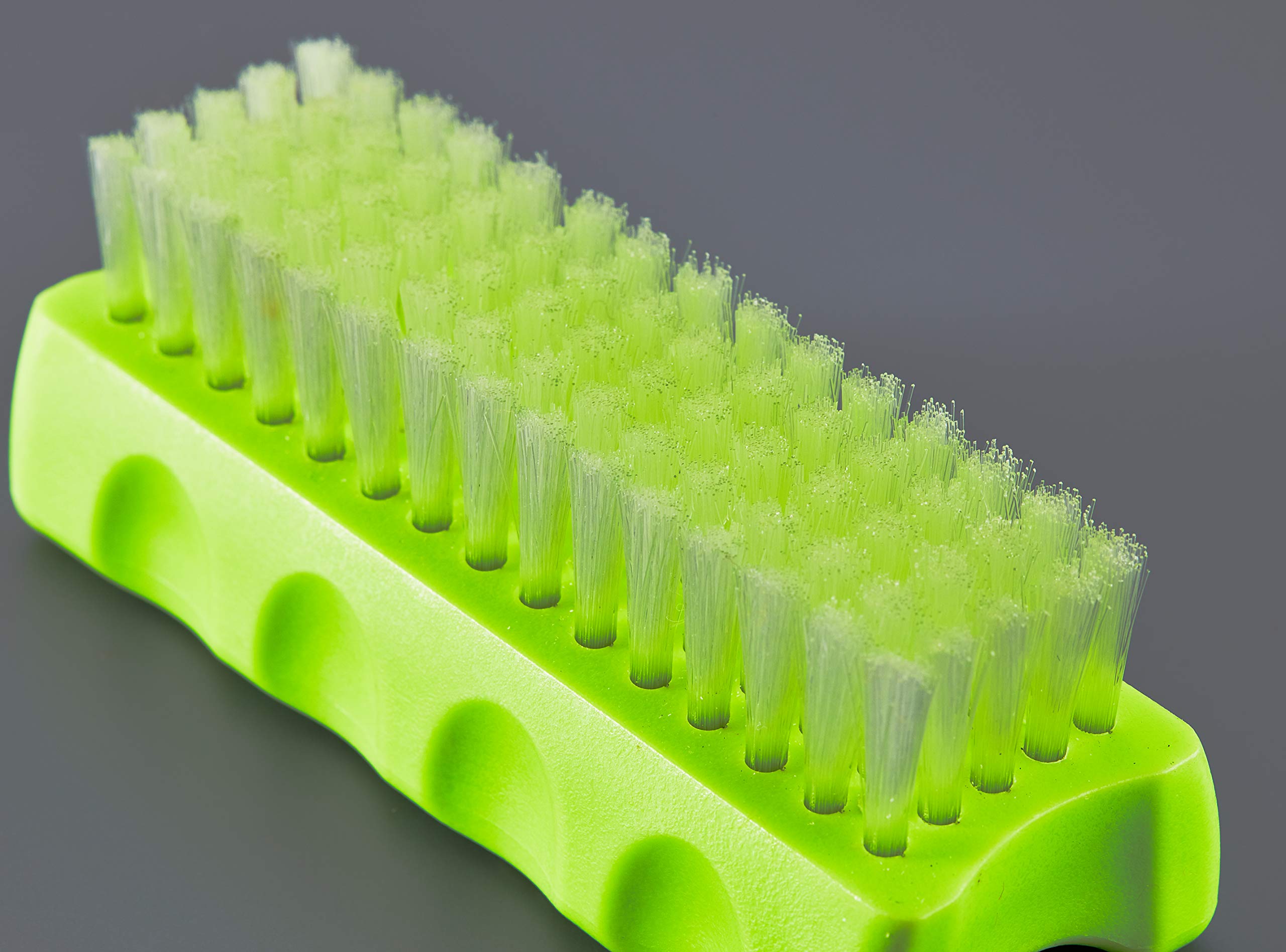TRUSCO Nail Hand Brush Green Ergonomic Design for Easy Use