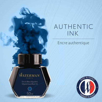 WATERMAN Mysterious Blue Bottle Ink 50ml for Fountain Pens