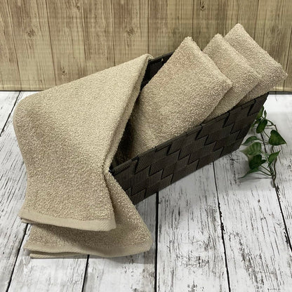 IMAMURA Face Towel Set Beige 34x85cm Ideal for Daily Use