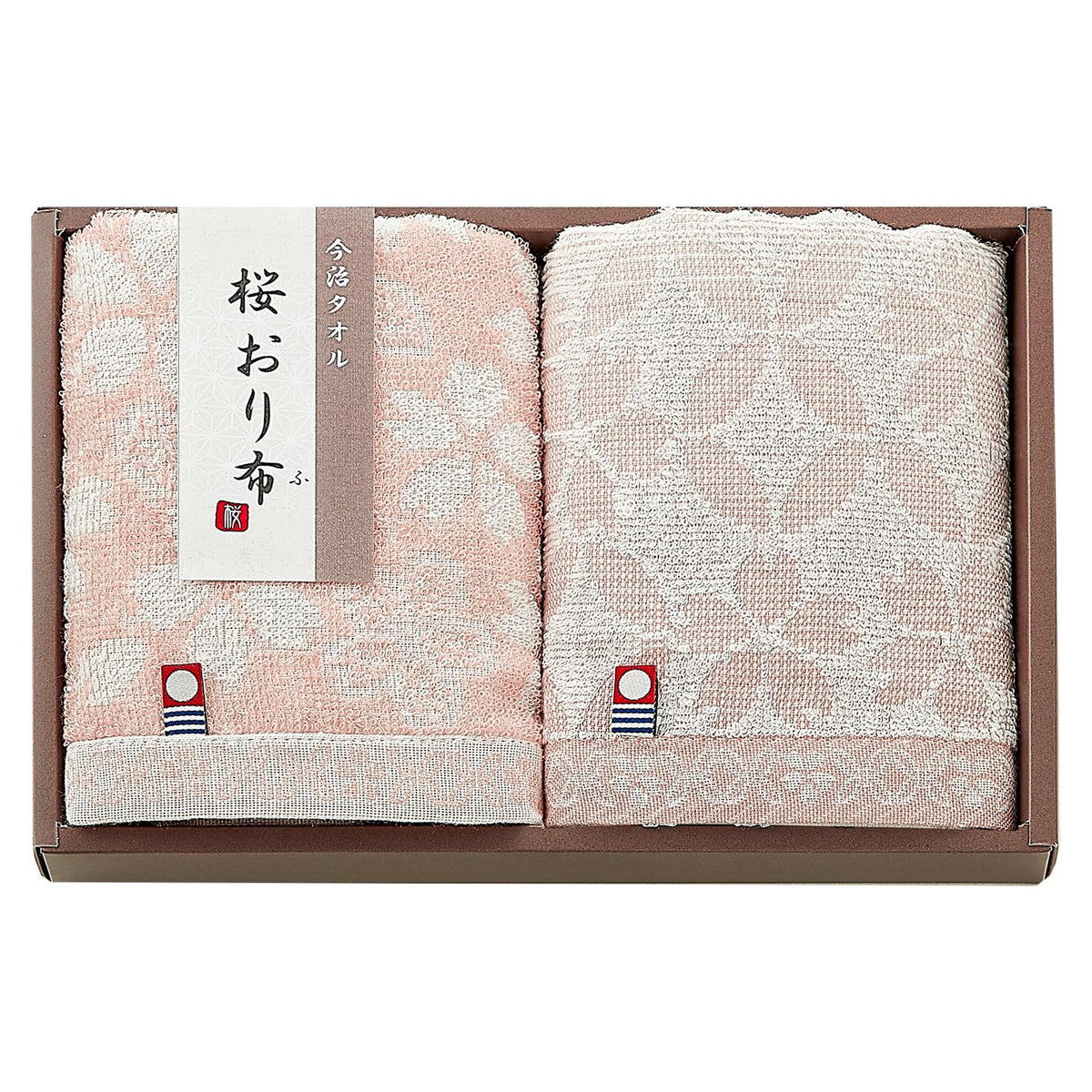 TOWEL PALETTE Imabari Towel Gift Set with Cherry Blossom Design