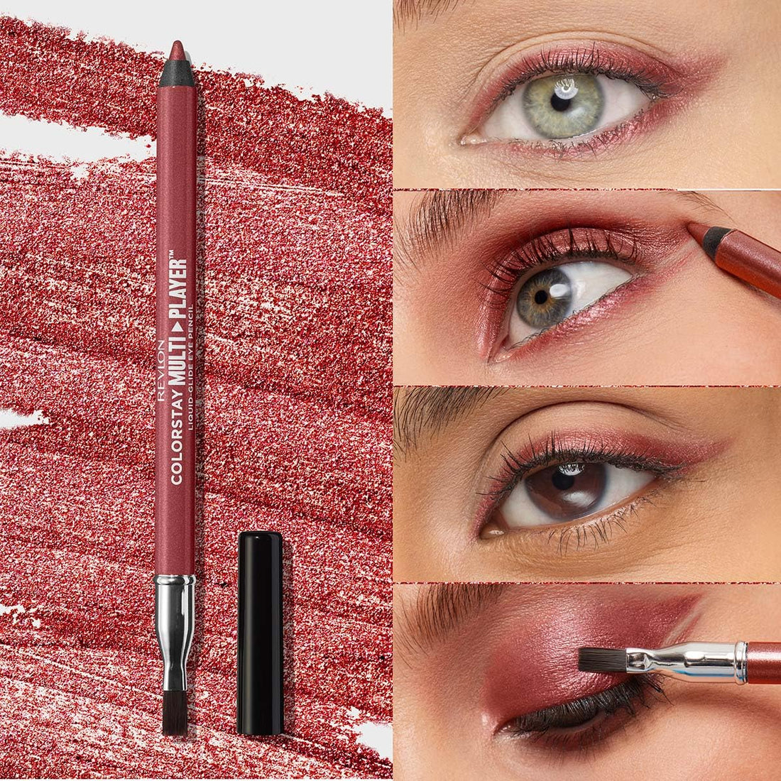 REVLON ColorStay Multi-Player Eye Pencil 0.9g Metallic Red