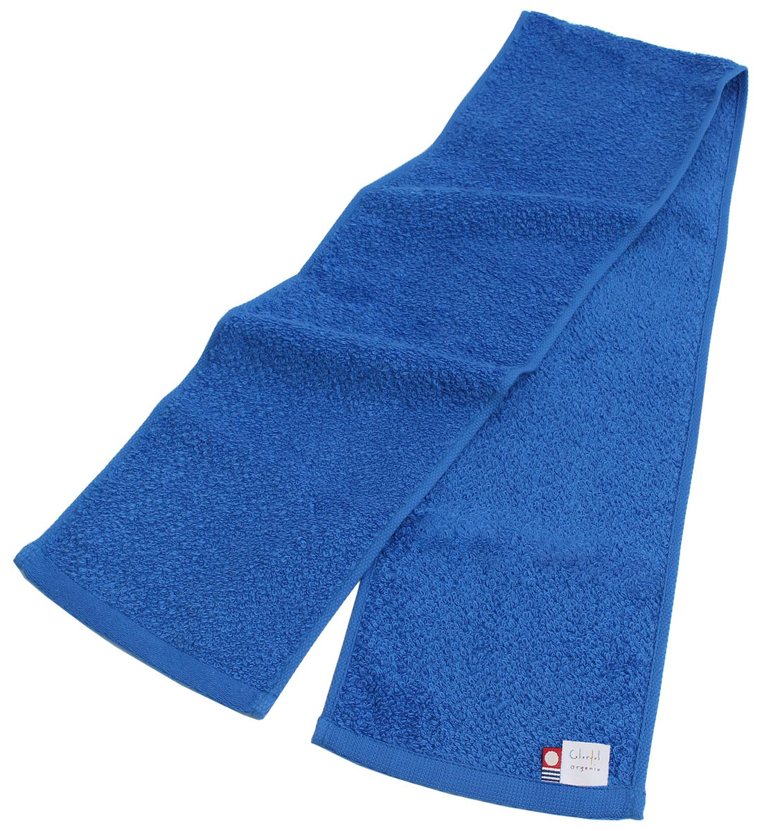 Hondataoru Imabari Towel Blue Muffle Towel 15x110cm with 6x Absorbency