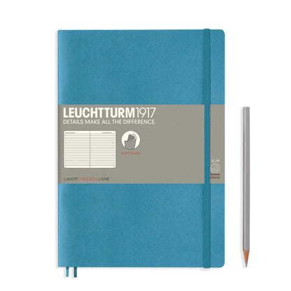 LEUCHTTURM1917 B5 Soft Cover Notebook Nordic Blue 355301