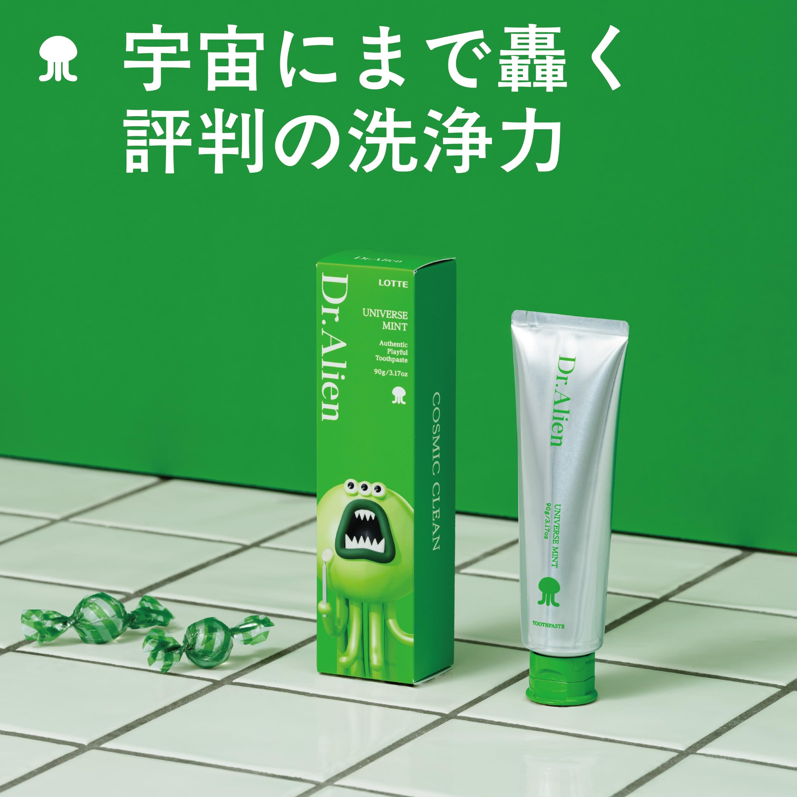 LOTTE Dr.Playful Toothpaste Dr.Alien UniverseMint 120g