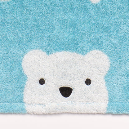 Nishikawa Face Towel 34X75cm Made with Soft Cotton Blue