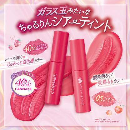CANMAKE Glossy Tint Syrup Memorable Pink Red 3.1g Lip Tint