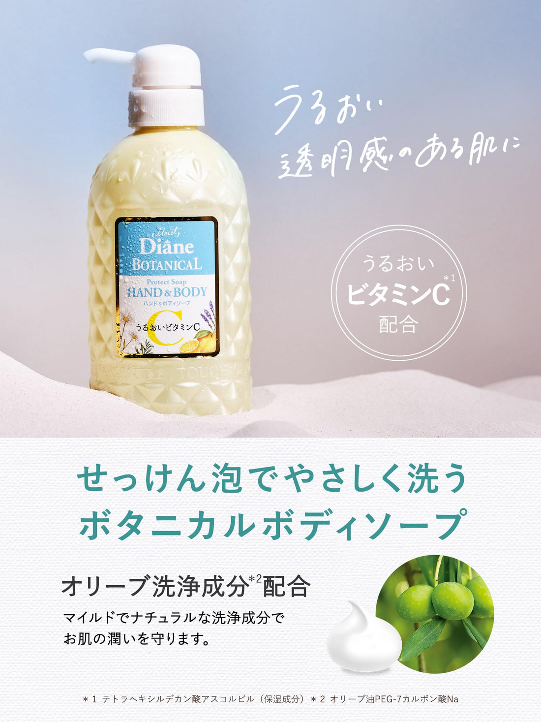 Diane BOTANICAL Hand and Body Soap Citrus and White Tea 500ml