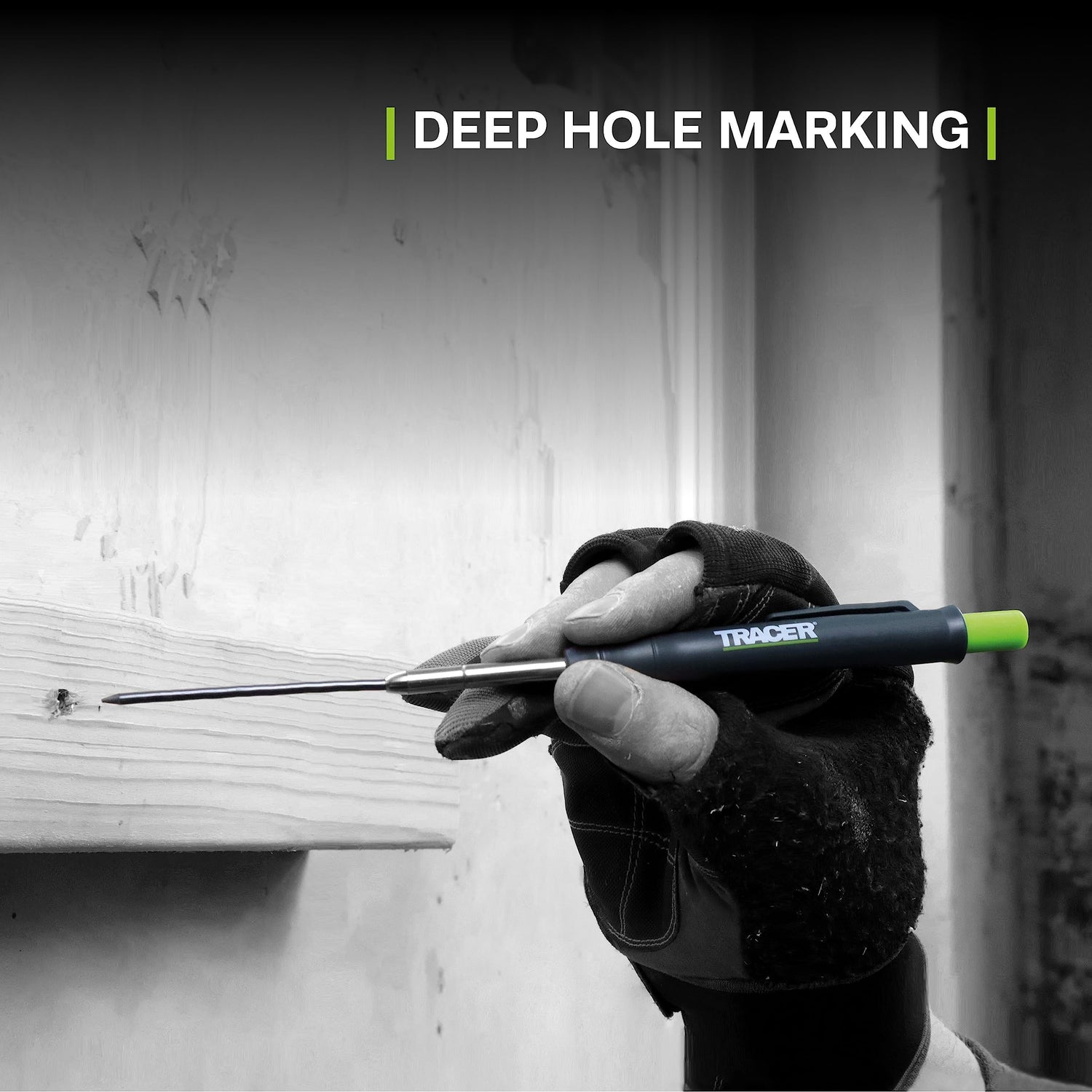 Tracer Deep Hole Marker Mechanical Pencil with 6 Leads and Holster