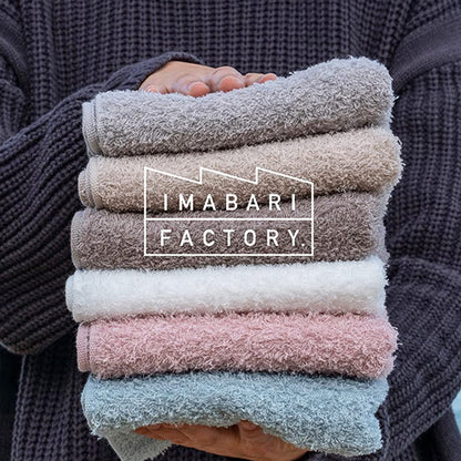 IMABARI FACTORY Japanese Bath Towel Gift Set Light Gray 120x60cm