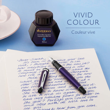WATERMAN Mysterious Blue Bottle Ink 50ml for Fountain Pens