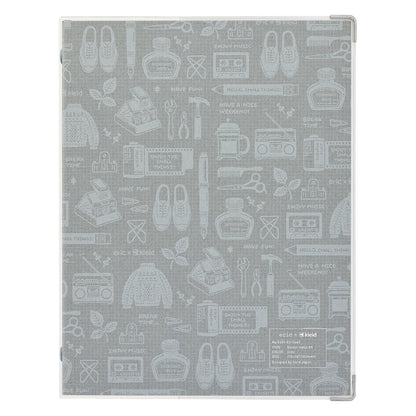 Kleid A5 2mm Graph Paper Binder Notebook Gray