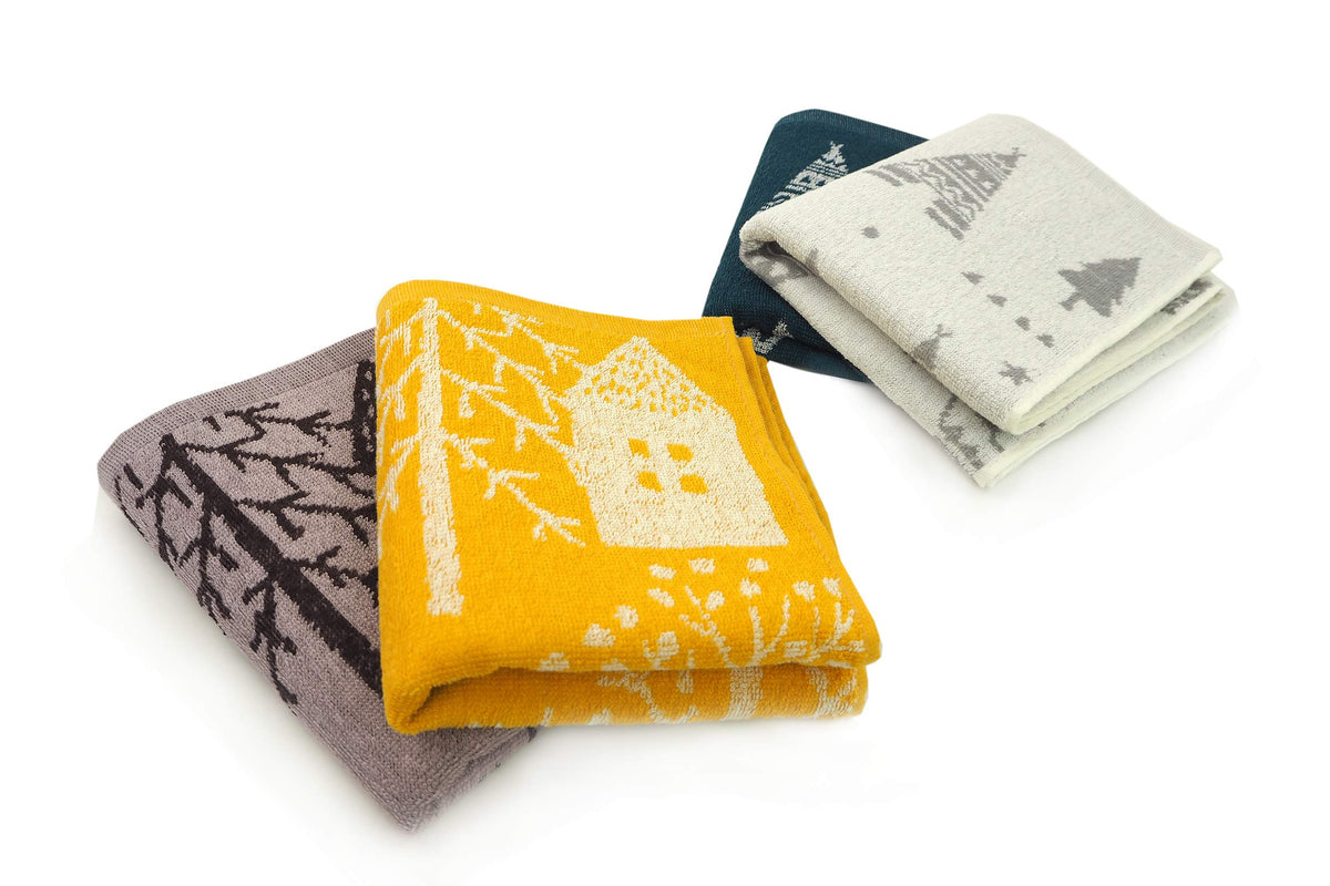 Kosugizen Face Towel Nordic Jacquard Lightweight Quick-Dry 34x80cm