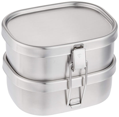 Kobo-aizawa Lunch Box Square Small 2-Tier for Japanese Meals