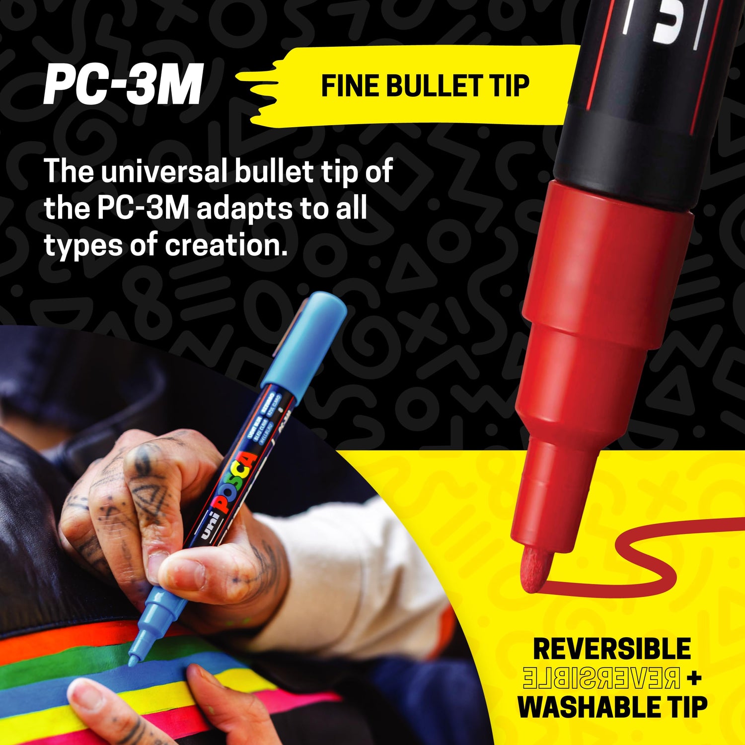 posca Water-Based Pen Fine Tip 15 Colors for Creative Projects
