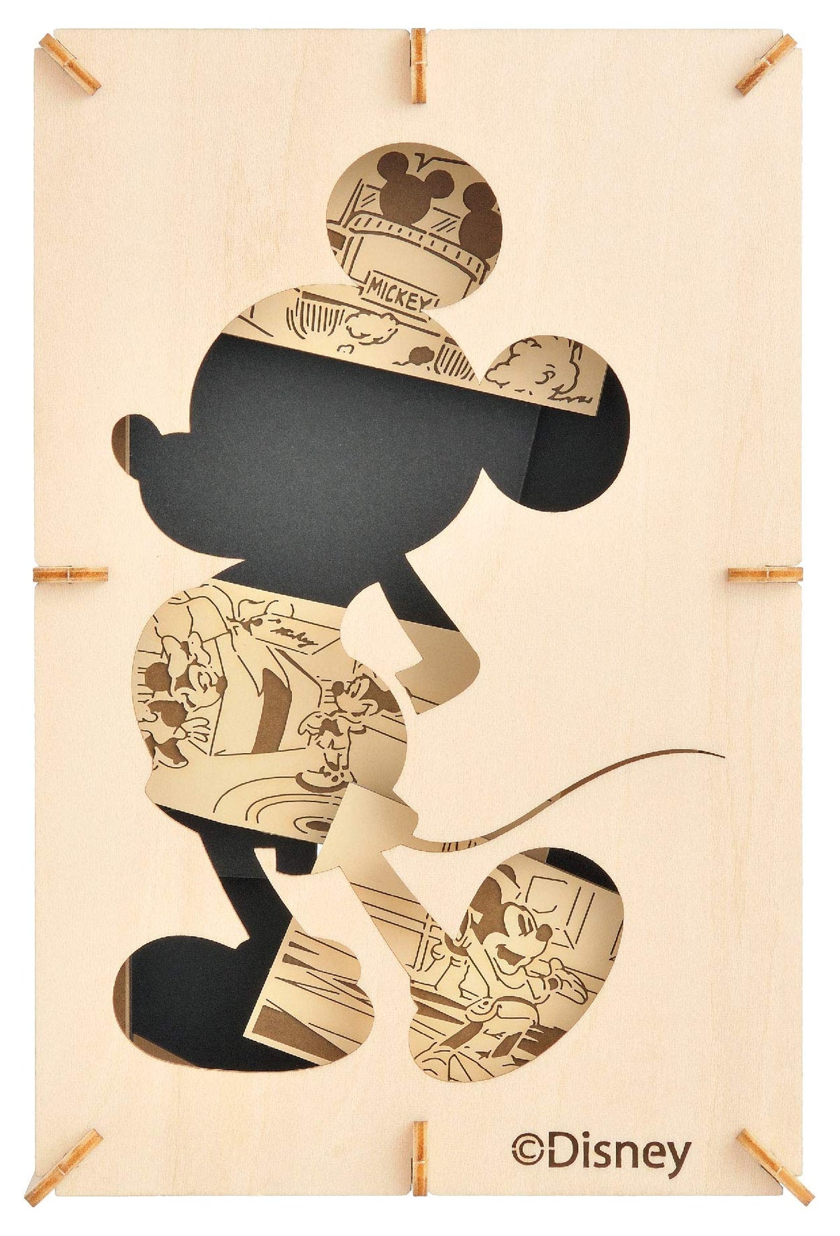 ENSKY Mickey Mouse Paper Theater Wood Style Collectible Model Kit