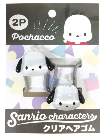 AI PLANNING Sanrio Characters Clear Hair Tie Set with Pochacco
