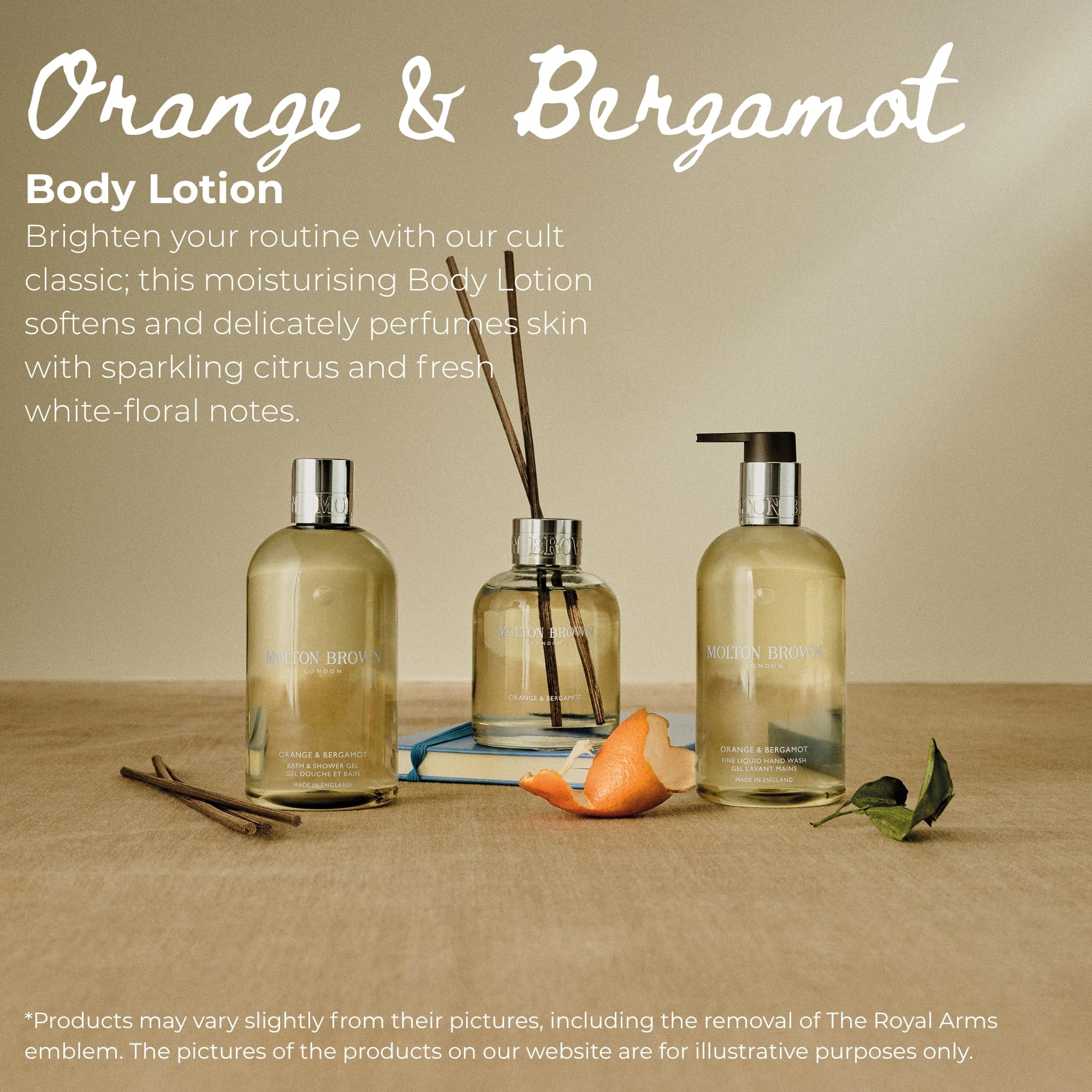 MOLTON BROWN Orange &amp; Bergamot Body Lotion 300ml Hydrating Moisturizer