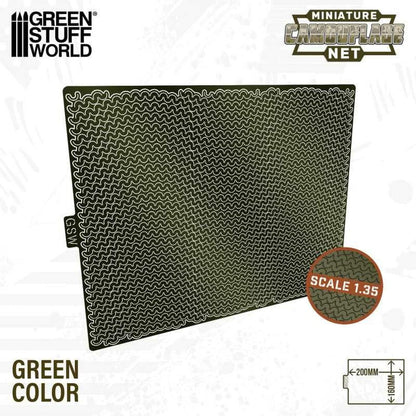 Green Staff World 1/35 Miniature Camouflage Net for Model Kits