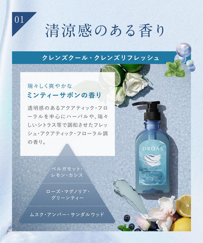 DROAS Refreshing Treatment Cleanser with Minty Soap Scent 200ml