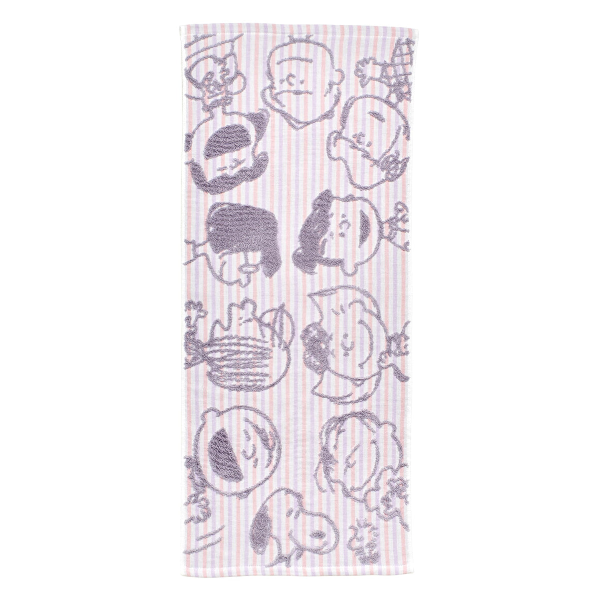 Nishikawa Snoopy Face Towel 34X80cm Soft Cotton 100% Washable Pink
