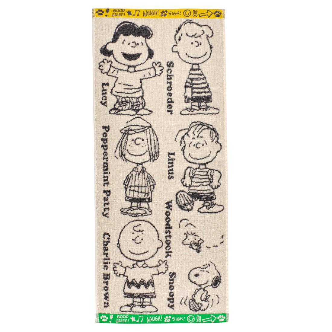 nishikawa Snoopy Face Towel 34x80cm Cotton Ivory