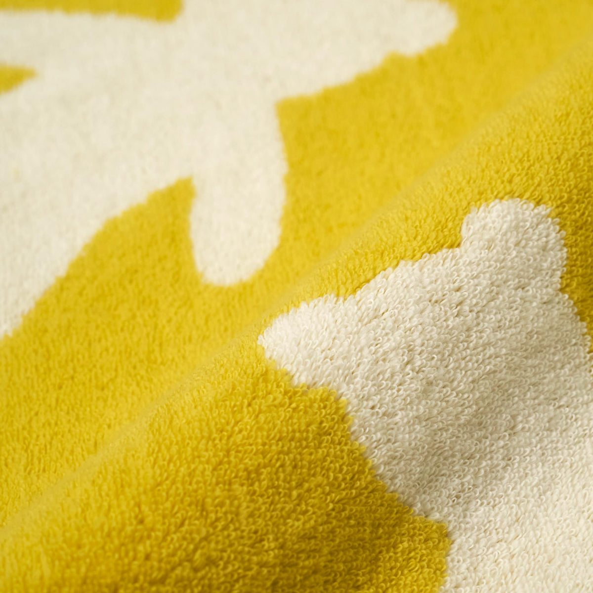Nishikawa Face Towel 34x75cm Made with Soft Cotton Yellow