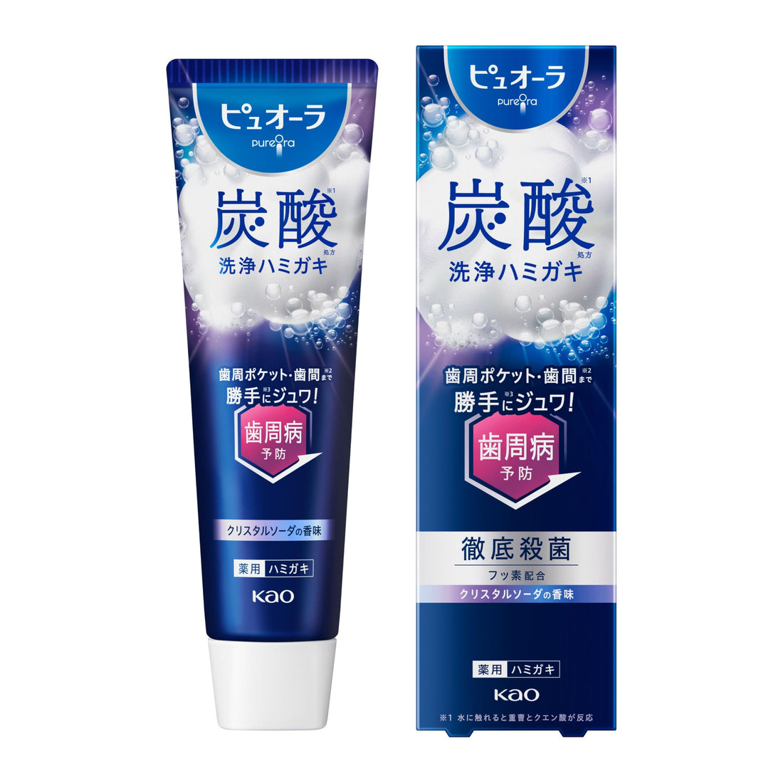 Pyuora Carbonated Toothpaste 95g for Fresh Breath