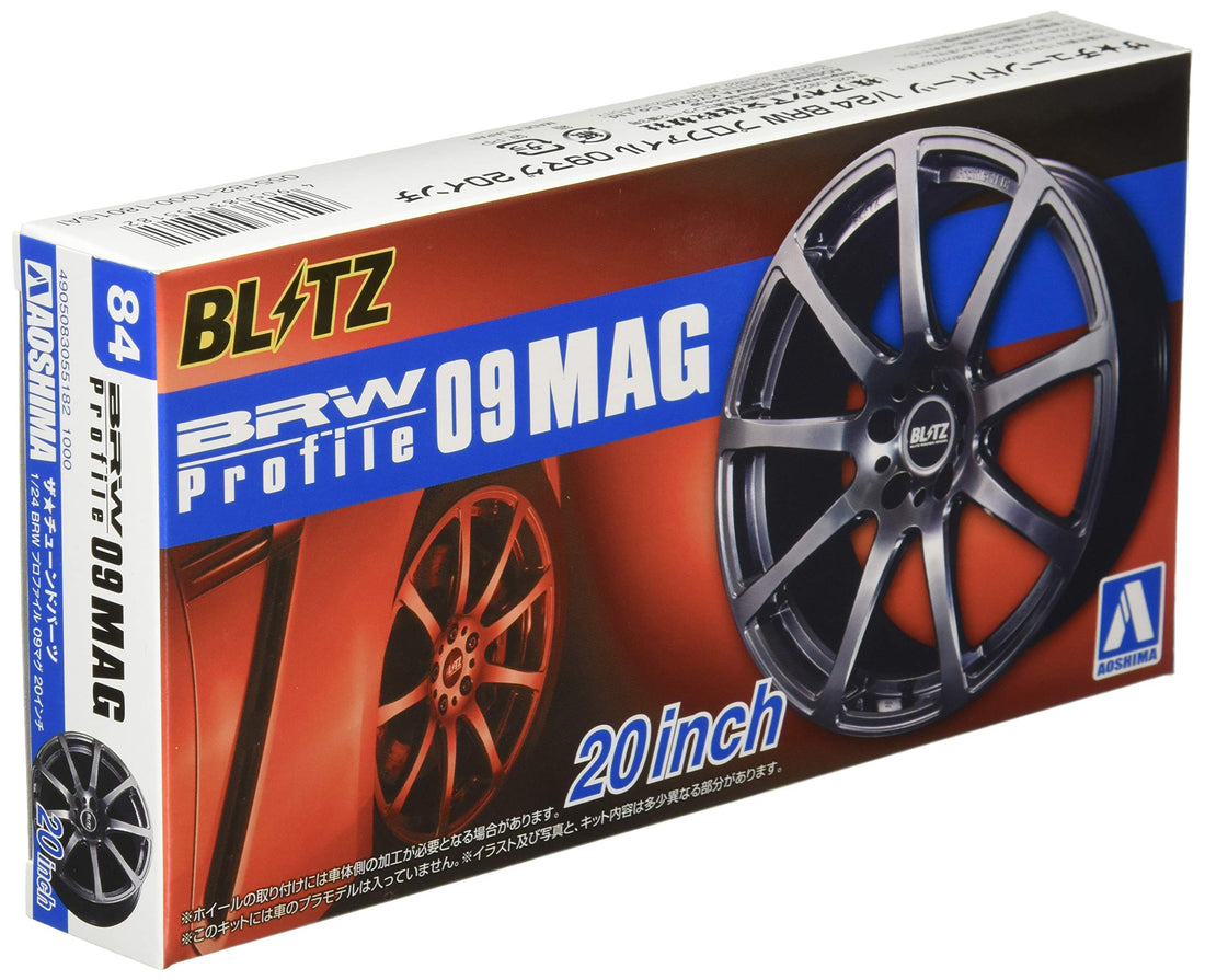 AOSHIMA 1/24 The Tuned Parts Series BRW Profile 09 Mag 20-Inch Model Parts